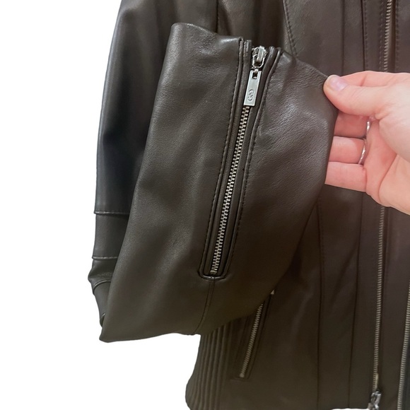 Cole Haan - Women’s Racer Leather Jacket - NWOT - Picture 13 of 14